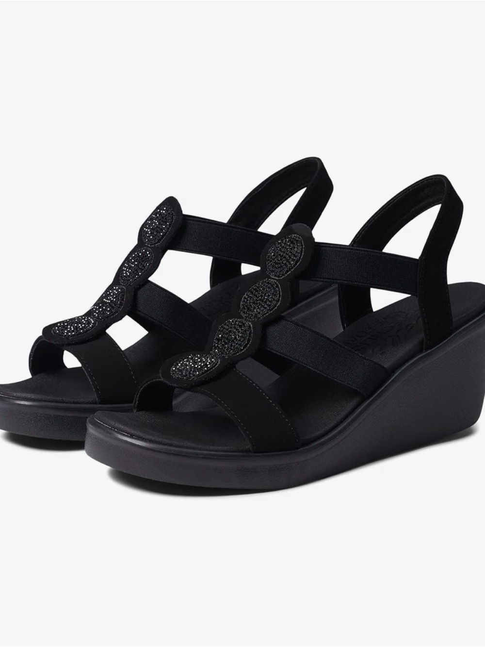 Skechers Rumble On Glam Wedge Sandals